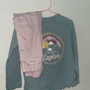 Garanimals Teal 'Born to Explore' Long Sleeve Shirt